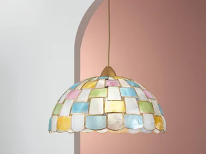 PAULA - Tiffany style mother of pearl pendant lamp _ Fan Europe Lighting